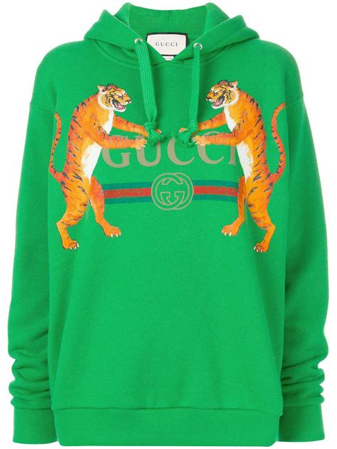 gucci tiger print hoodie